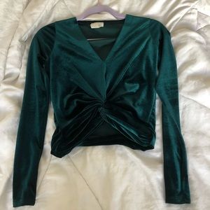 Emerald Green Crop Top